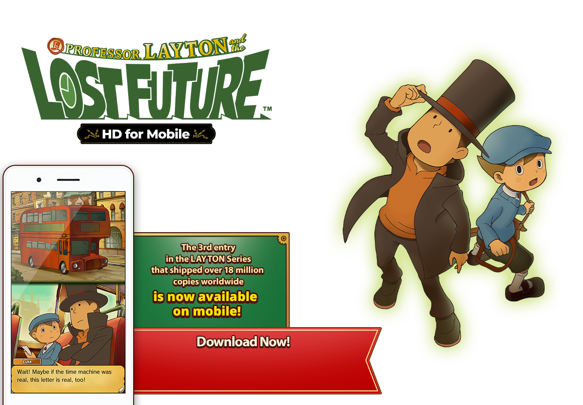 Professor Layton and the Lost Future: HD for Mobile