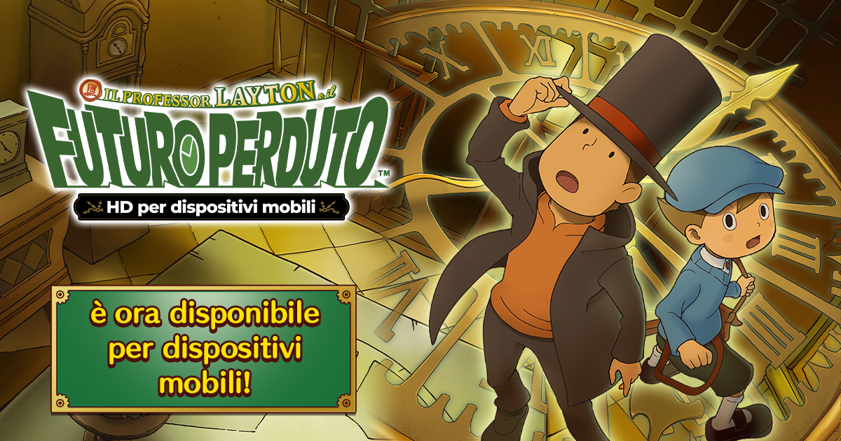 Il Professor Layton e il futuro perduto in HD per dispositivi mobili